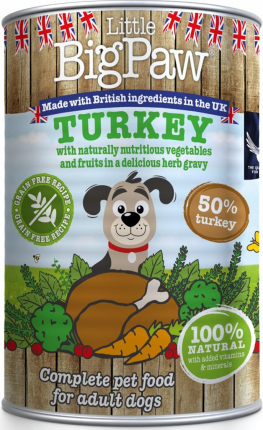 Little Big Paw Turkey & Vegetables - 390g Little Big Paw Pavo & Vegetales - 390g